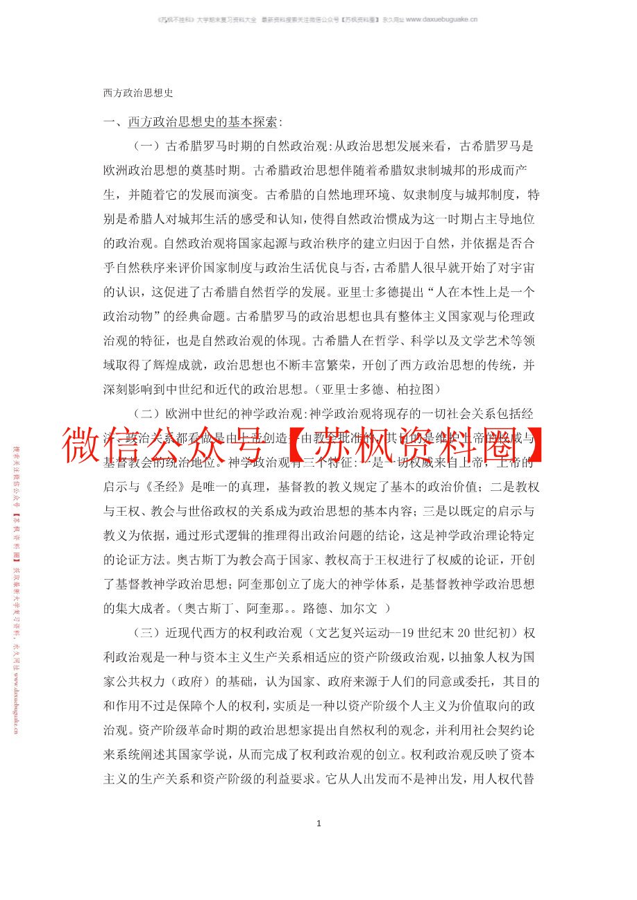 政治思想史
